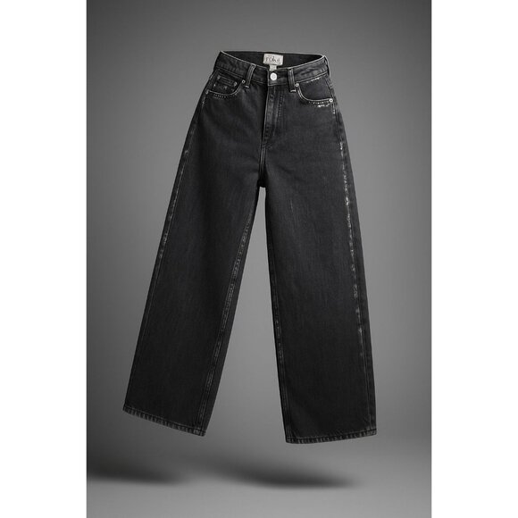 Etica Denim - Anthropologie Etica Marley Ultra High Rise Baggy Jeans Women's Sz 30 Icicle Grey